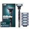 Mach3 Razor for Men, 1 Razor Handle + 6 Blade Refills view 1