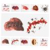 FRCOLOR 40pcs Halloween Face Scar Tattoos Realistic Temporary Wound Stickers for Party Makeup Creative Scars for Cosplay Easy to Apply Remove for Halloween Celebrations view 1