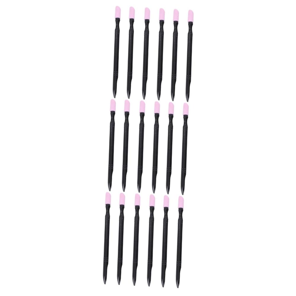 Beavorty 18pcs Nail Art Cuticle Pusher Stick Pen Nail Scrub Strip for Fingernails Buffer and Sanding File for Women