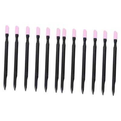 FRCOLOR 12pcs Nail Tool Carving Sharpening Stick Nail Scrub Strip Cuticle Remover for Fingernails Art Pen Shape Lightweight
