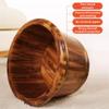 MegLob Wooden Foot Bath Deep Soaking Tub with Insulation Lid, Solid Wood Feet Spa Basin Lit, Luxury & Smooth Carbonized Wooden Feet Bath Barrel, Relieve Foot Pressure for at Home Spa Pedicures,S view 4