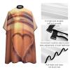 Beach Sunset Professional Barber Cape,Polyester Hair Cutting Salon Cape,Water And Stain Resistant Apron,Cutting Hair Beard Hairdressing Cape Anti-Static Haircut,56.766.9 Inch (1 Pack) view 4