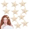 10PCS Cute Starfish Resin Beach Hair Pins and Mermaid Alligator Clips, Princess Accessories for Women and Girls' Beach-themed Travel Party view 1