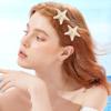 10PCS Cute Starfish Resin Beach Hair Pins and Mermaid Alligator Clips, Princess Accessories for Women and Girls' Beach-themed Travel Party view 3