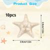 10PCS Cute Starfish Resin Beach Hair Pins and Mermaid Alligator Clips, Princess Accessories for Women and Girls' Beach-themed Travel Party view 4