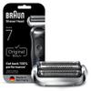 Braun Series 7 Electric Shaver Replacement Head, Easily Attach Your Shaver Head for a Shave as efficient as Day one, Compatible with New Generation Series 7 Shavers, 74S, Silver view 1