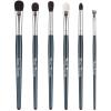 EVRCHGIEA Natural Goat Hair Eye Makeup Brush Set, 6 Pcs Professional Blending Eyeshadow Makeup Brushes for Concealer Eyebrows Eyeliner, Soft Hairs & Wood Handle (blue 6pcs) view 1
