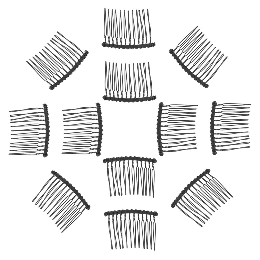 Beavorty Stylish Hair Combs for Women 25pcs Metal Wire Hair Combs Hair Accessories for Girls Side Bridal Wedding