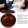 Gavigain Shaving Soap Bowl Rubber Wood Shaving Soap Cream Bowl Men Foaming Shaving Bowl with Cover view 2