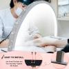 KMLSHLL Half Moon Nail Desk Lamp, 48W Manicure LED Light with 3360 Lumen Stepless Dimming and Wire Controller, 3 Light Modes view 4