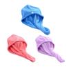 Beavorty 2sets Hair Towel Wrap Bathing Cap Shower Cap Water Absorption Girls 3pcs*2 Random Color view 3