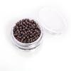ColorYoung 300 PCS Extension Beads with Silicone Nano Rings Micro Links Beads for Nano Hair Extensions Human Hair 3.0x1.8x2.2 mm Brown view 4