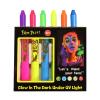 WAOCEO Face Painting Kit Multi-color Washable Crayon Set, Skin Paint Pen, Holiday Paint Set, Rotating Glow-in-the-dark Face Paint Stick Professional Body & Face Paint Kit ( Color : B(fluorescence) ) view 1