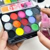 Face Painting Kit Face Paint Set, Party Face Paint Paste, Washable Holiday Party Paint Professional Body & Face Paint Kit ( Color : A ) view 2