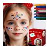 Face Painting Kit 12-color Face Painting Crayon Set, Washable Body Painting, Face Color Stick Crayon Professional Body & Face Paint Kit view 1