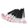 10Pcs Cosmetic Eyebrow Eyeshadow Brush Makeup Brush Sets Kits Tools Makeup Brush Cleaning Mat view 2