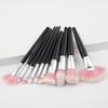 10Pcs Cosmetic Eyebrow Eyeshadow Brush Makeup Brush Sets Kits Tools Makeup Brush Cleaning Mat view 3