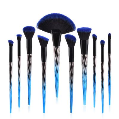 10pcs Makeup Brushes Set Foundation Powder Eyeshadow Eyeliner Lip Brush Tool Brush Case