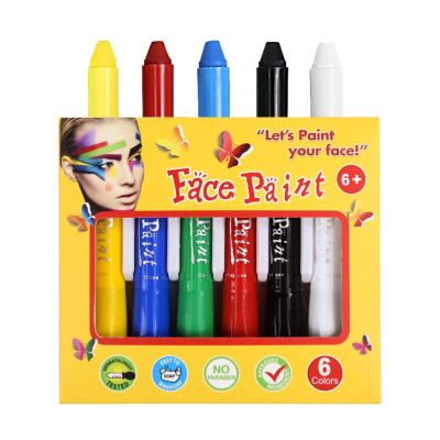 Face Painting Kit Multi-color Washable Crayon Set, Skin Paint Pen, Holiday Paint Set, Rotating Glow-in-the-dark Face Paint Stick Professional Body & Face Paint Kit ( Color : A )