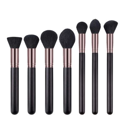 Brush Foundation Cosmetic Set Makeup Brush Brushes Powder Eyeshadow 7PCS Black Brush Anime Stuff for Room