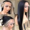 oulaer Straight Highlight 1B613 Color Lace Front Wig 13X6 Brazilian Virgin Remy Hair Wig 150% Density Pre Plucked With Baby Hair For Women HD Lace Wig 22Inch view 1
