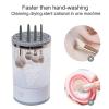 Electric Makeup Brush Cleaner, Automatic Spinning Cleaning Machine Fit for All Size Makeup Brush 10Pcs Brushs(1 Set) view 4