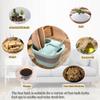 MegLob Foldable Foot Spa Bath Tub, Collapsible Feet Bath Basin Soaking, Large Size for Soaking Feet, Foot Soak Tub with Feet Relaxing Bumps, Multifunctional Foldable Bucket with Handle,Gray view 4