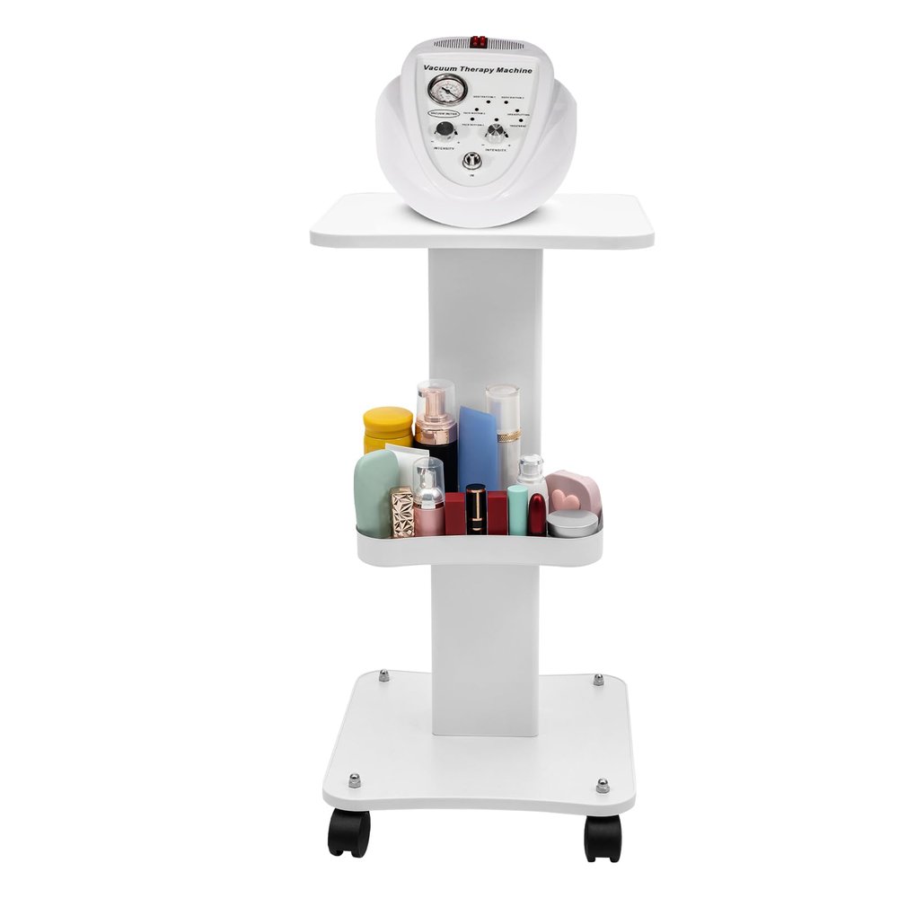Beauty Salon Rolling Trolley Cart SPA Storage Equipment Machine Organizer Stand with Tray and Wheels Mobile Rolling Cart for Professional Beauty Equipment, Spa Storage Store