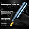 Hollow Cup Motor Tattoo Machine Wireless Pen-Motor Tattoo Machine Lithium Battery Tattoo Pen Tattoo Artifact For Beginners (Blue) view 3