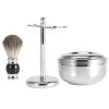 Alloy Soap Mug Bowl Kit Faux Shaving Brush Kit, Men Shaving Tool, Hair Beard view 1