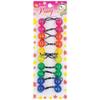 10 Pcs 20mm Ball Hair Ties Ponytail Holders Twinbead Bubble Balls Hair Accessories for Girls Kids Toddler (Clear Magenta/Orange/Yellow/Sea Green/Navy) view 3