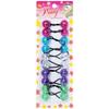 10 Pcs 20mm Ball Hair Ties Ponytail Holders Twinbead Bubble Balls Hair Accessories for Girls Kids Toddler (Clear Magenta/Blue/Clear/Purple/Light Green) view 3