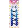 10 Pcs 20mm Ball Hair Ties Ponytail Holders Twinbead Bubble Balls Hair Accessories for Girls Kids Toddler (Clear Blue Assorted) view 3