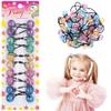 10 Pcs 20mm Ball Hair Ties Ponytail Holders Twinbead Bubble Balls Hair Accessories for Girls Kids Toddler (Glitter Assorted) view 1