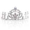 Andersons Rowan Rhinestone Tiara, 2 1/2 Inch Silver Metal Crown with Clear Faux Diamonds and Intricate Floral Design for Prom, Homecoming Queen, Wedding Bridal Party, Sweet 16, Quinceaera, Birthday, Pageant, Anniversary, Theater Costume Accessory view 1