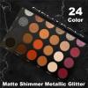 Ccolor Cosmeticss - Neutrals, 24-Color eyeshadow Palette Matte/Shimmer/Metallic.Glitter Finish, Highly Pigmented Eye shadow Makeup, Long- Wearing Eye Palette, Eye Makeup Kit with Easy-to-Blend Shades view 2