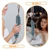 DOITOOL 4pcs Stretchy Bath Ball Back Rub Strip for Shower Body Scrubbers Long Strip Towel Back Scrubber view 2