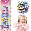 12 Pcs 16mm Ball Hair Ties Ponytail Holders Twinbead Bubble Balls Hair Accessories for Girls Kids Toddler (White/Pink/Sky Blue/Yellow/Mint/Purple) view 1