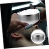 DOITOOL Stainless Steel Shaving Bowl Lid for Men Practical Shaving Cream Soap Container for Home and Barber Use Design Silver view 3