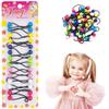 14 Pcs 12mm Ball Hair Ties Ponytail Holders Twinbead Bubble Balls Hair Accessories for Girls Kids Toddler (Azure/Yellow/Purple/Lime/Pink/White/Magenta) view 1