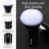 Makeup Brush Kabuki Face Brushes Retractable Travel Blush Brush Portable Flawless for Foundation, Powder Blush, Bronzer, Buffing, Liquid, Cream, Cruelty Free with Cover(Flat-Head) view 4