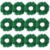 12 Pcs Glitter Cheer Christmas Sequins Hair Scrunchies Santa Claus Dance Scrunchie School Performance/Sports/Practice/Party Scrunchie Ponytail Holder Wrist for Girls Show (Green) view 1