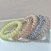 12pcs Christmas Colorful Elastic Coil Phone Cord Spiral Hair Ties No Crease, Waterproof Hair Coils for Women and Girls,Ponytail Hair Coils No Crease view 3