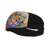 Abstractionist Cat Headband for Men Women Sports Sweatband for Fitness Exercise Moisture Wicking Running Yoga Hairbands view 3