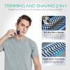 VOYOR Foil Shaver Electric Razor for Men 3 in 1 Shavers for Men with Double Foil Wet & Dry Face Shaver Lightweight Handheld Smooth Shave IPX6 Washable USB-C Rechargeable Travel Razor TX310 (Blue) view 4