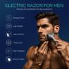 VOYOR Foil Shaver Electric Razor for Men 3 in 1 Shavers for Men with Double Foil Wet & Dry Face Shaver Lightweight Handheld Smooth Shave IPX6 Washable USB-C Rechargeable Travel Razor TX310 (Gray) view 2