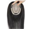 Hair Tied Human Hair Hair Toppers for Thin Hair with Bangs for Women with Thinning Hair Clip on in Toppers Hairpiece Straight One Piece for Hair Loss (Natural black 30cm/12inch,10x12cm/4x4.7inch) view 1