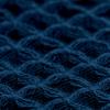 100% Organic Cotton Hair Drying Waffle Towel Wrap for Women | Absorbent & Quick Dry Head Turban for Wet Hair in Shower Sauna Spa, Extra Large for Long Straight Curly Plopping Button (Blue, 1 PACK) view 3