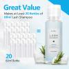 AuReve Lash Shampoo Concentrate 100ml Lash Extension Cleanser Oil-Free Eyelash Extension Shampoo with Salon Home Care -Makes 20 Bottles 60ml Lash Shampoo,Unscented view 3