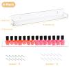 AumVum 6 Pack Nail Polish Organizer Wall Mounted Shelf with Removable Anti-Slip Inserts, Paint Rack Acrylic Display for Salon Vanity Table Organization, Holds 90 Bottles, 15 Inch view 3